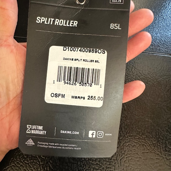 DaKine Split Roller Duffel Bag 85 Liter - Like New - Tropic Dusk Floral Colorway - Picture 15 of 16